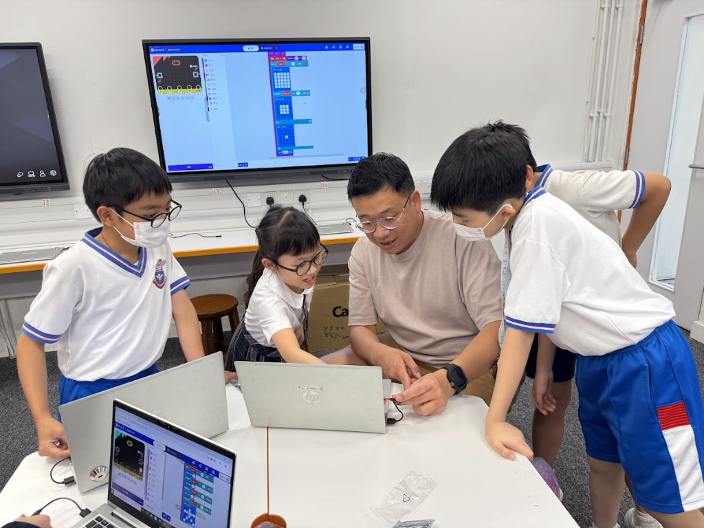 Students learning in class